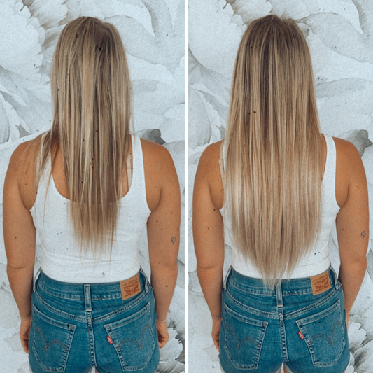 18" Sparkling Blonde Halo Hair Extensions