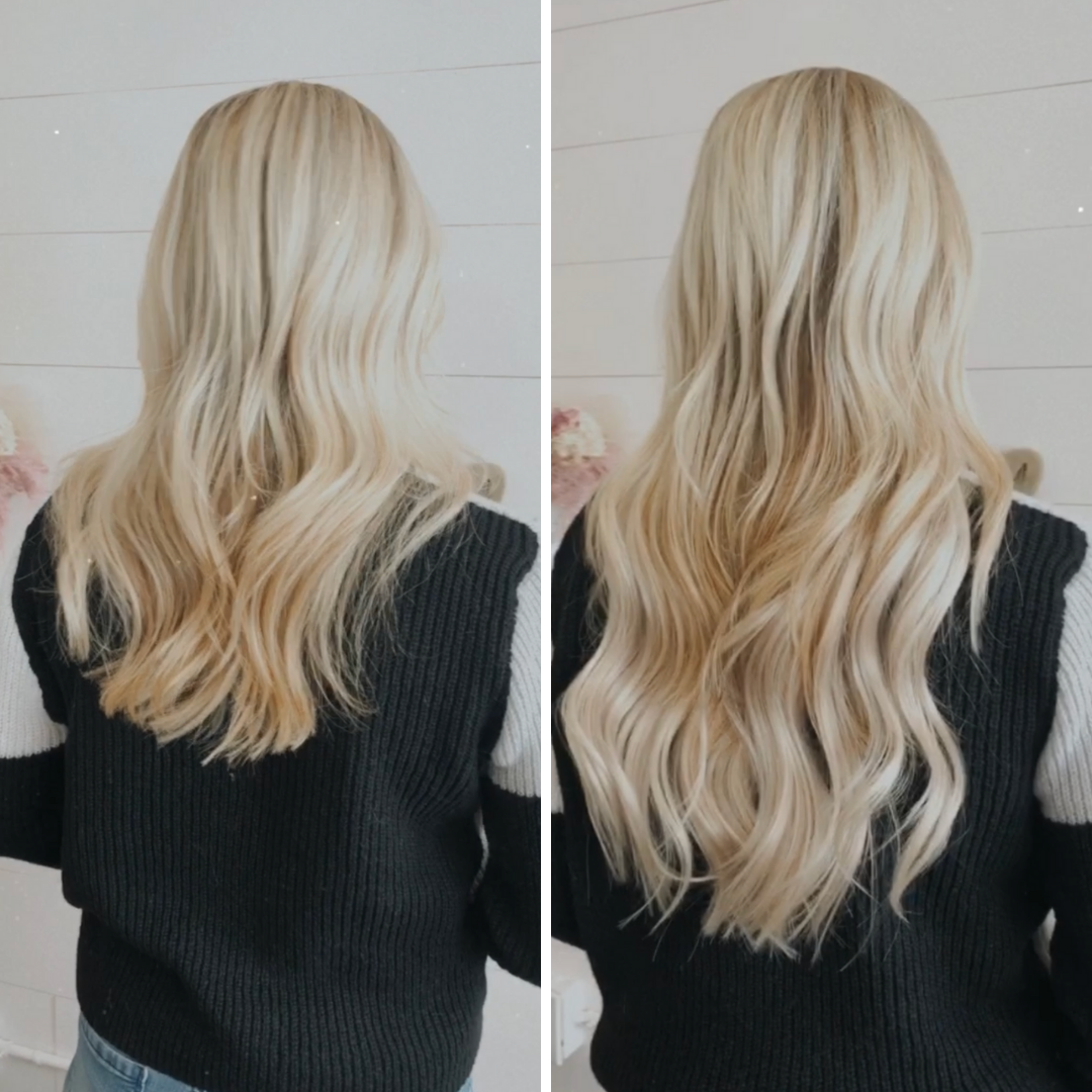 18" Vibrant Blonde Halo Hair Extensions