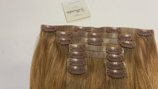 18" Butterscotch Clip-In Hair Extensions
