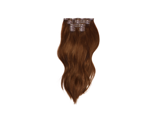 18" Chestnut Clip-In Hair Extensions