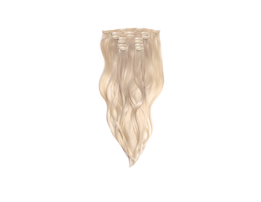 18" Ivory Clip-In Hair Extensions
