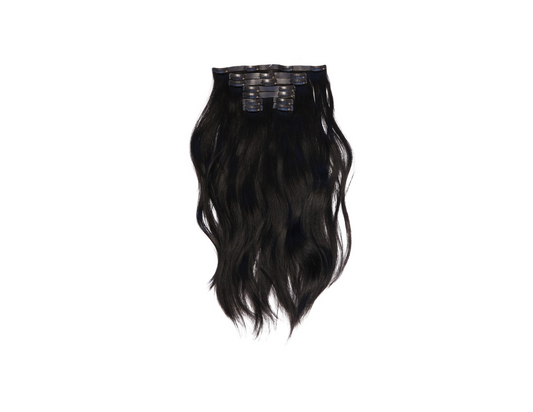 18" Natural Black Clip-In Hair Extensions