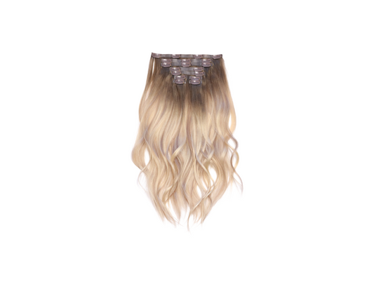18" Sparkling Blonde Clip-In Hair Extensions