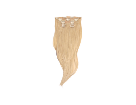 18" Vintage Blonde Clip-In Hair Extensions
