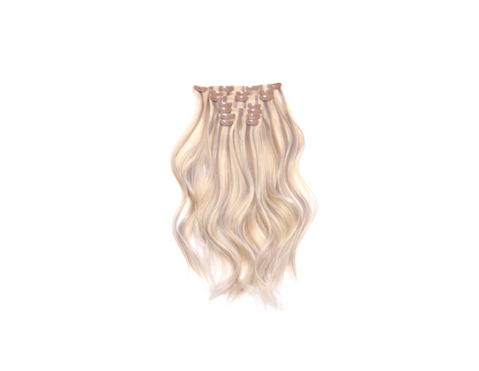 18" Vibrant Blonde Clip-In Hair Extensions