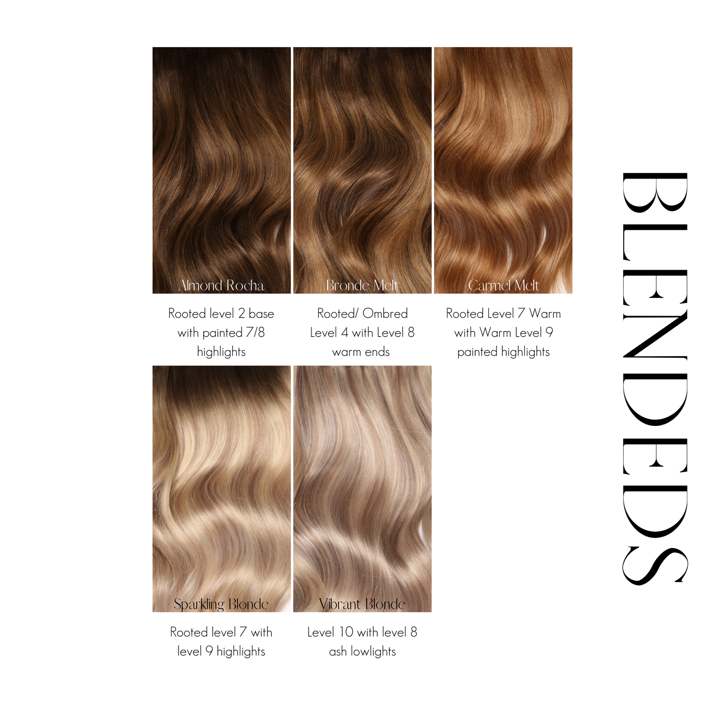 Hair Extensions Color Swatch