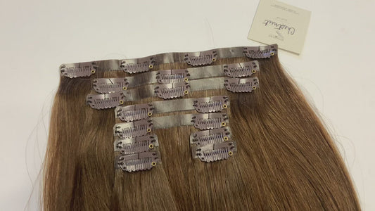 18" Chestnut Clip-In Hair Extensions