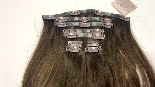 18" Bronde Melt Clip-In Hair Extensions